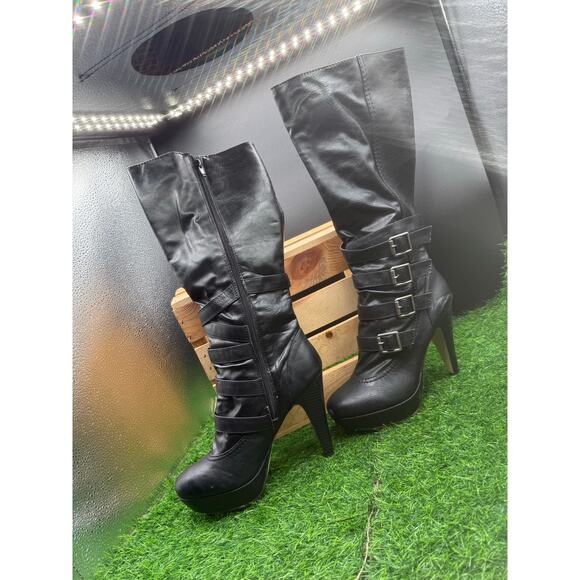 Life Stride -Black Riding Boots- Size 7.5W - Picture 4 of 9